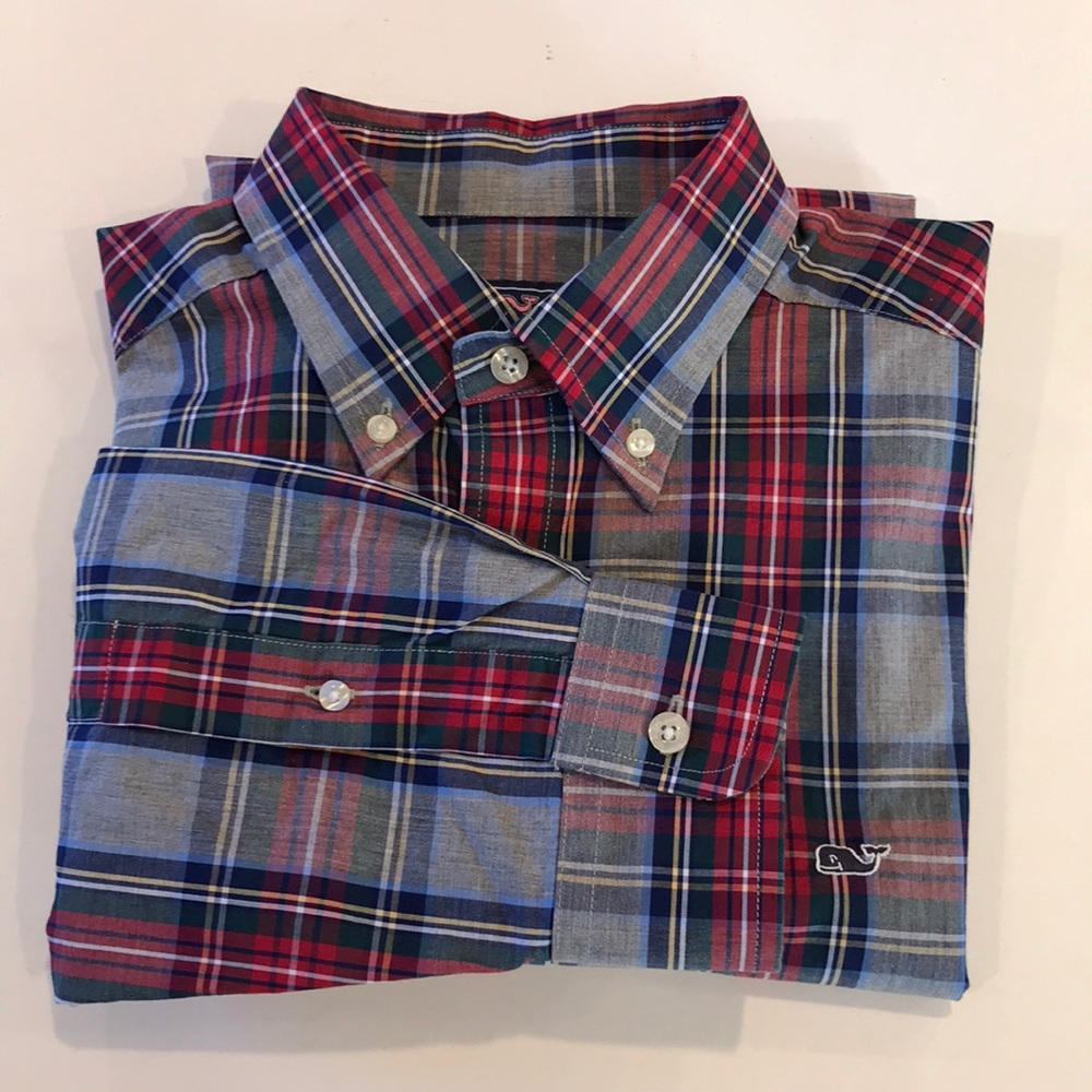 vineyard vines Slim Fit Whale Shirt, 100% Cotton.